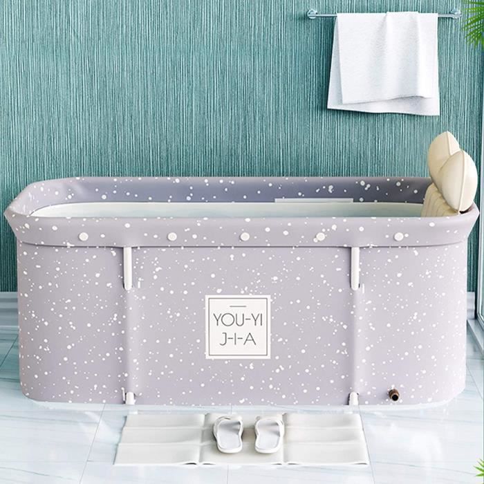 120 x 55 x 50 cm Baignoire portable robuste et antidérapante Avec support de baignoire pour la famille et les enfants Shenruifa Baignoire mobile pliable pour adulte