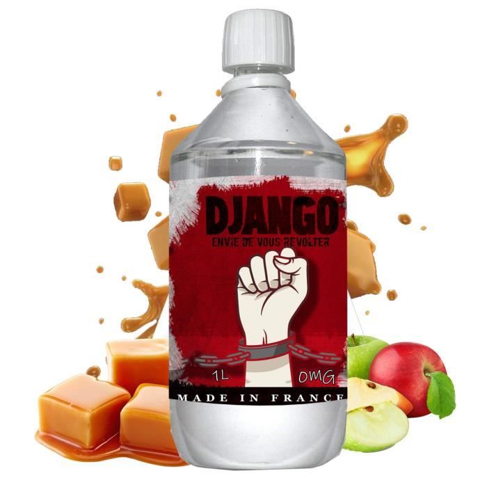 E liquide Django - 1 l - 50/50 PG/VG - 1 000 ML - Pomme Caramel beurre salé 