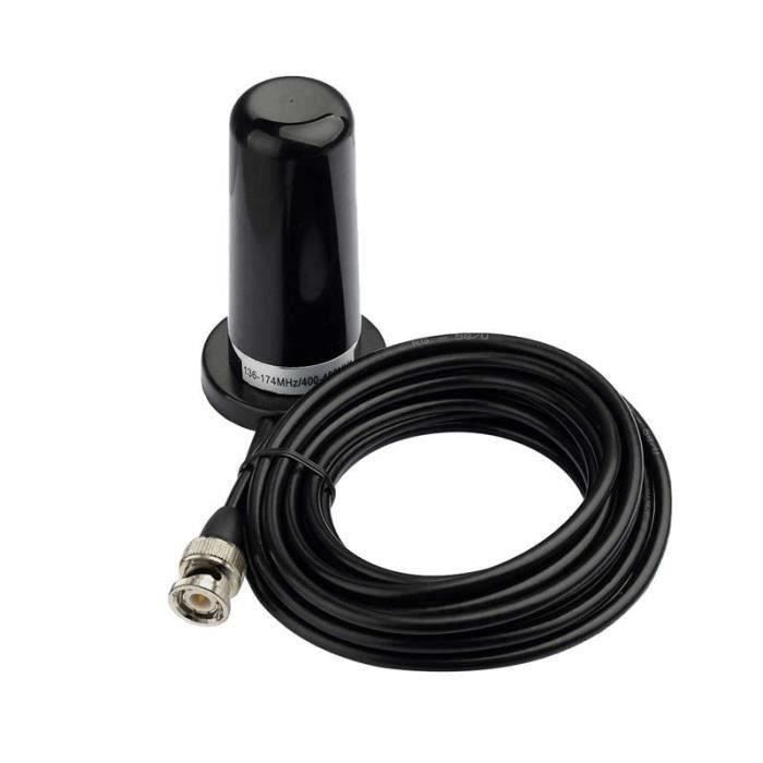 Antenne De Scanner De Radio Mobile Cb Radio Bidirectionnelle Vhf Uhf Ham  Antenne Mâle Bnc Montage Magnétique De Base Sur Monture - Achat / Vente  antenne auto-moto Antenne De Scanner De Radio