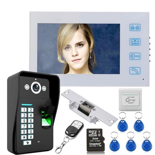 imperméable Vidéo Interphone Sonnette porte avec système téléphonique Kit 