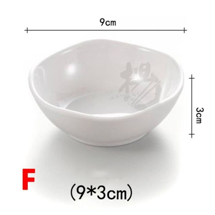 10,2 cm 10,2 cm Lot de 6 bols à sauce en céramique de style japonais collation et soja 70,9 g plats à sauce pour sushis bols à pincer bleu et blanc pour la préparation de la cuisine – Lot de 6