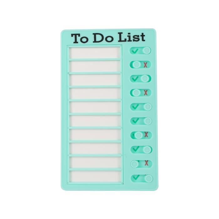 Tableau De Liste Tâches Réutilisable Pour Enfants - Planificateur Mémo Liste De Vérification 2 Pièces
