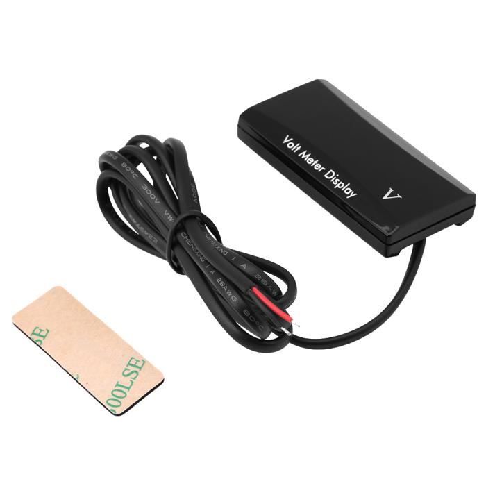 Voltmètre Numérique LED Bleu 12V/24V Pour Voiture Et Moto - Imperméable, Montage Facile