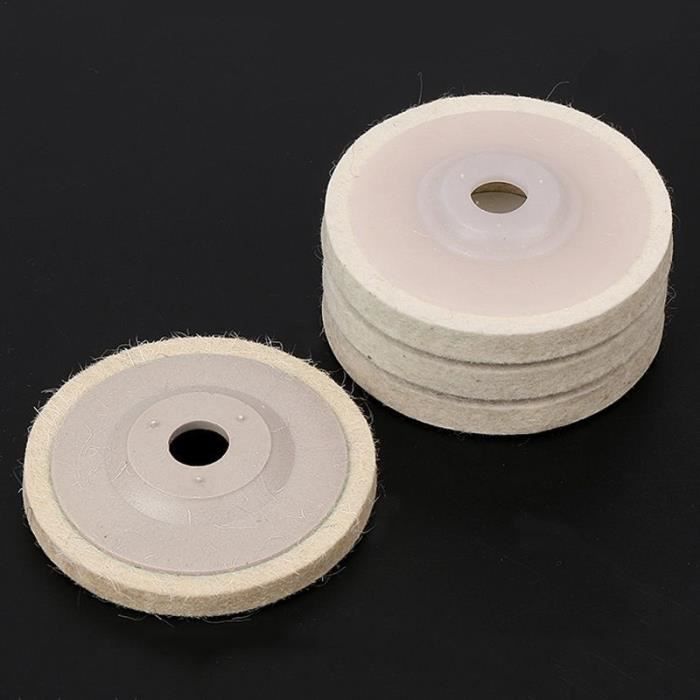 Disque de polissage en laine pour meuleuse dangle 100 mm 