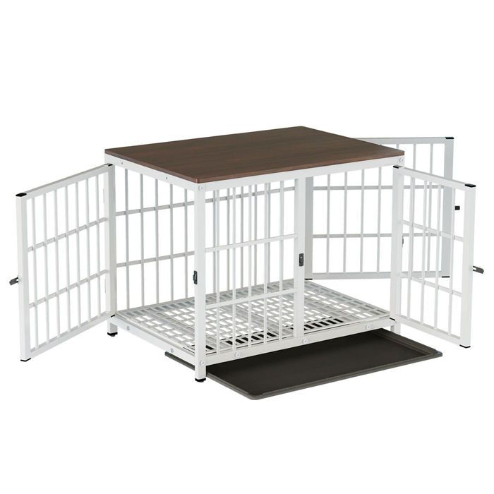 Comparer les prix de BingoPaw Cage Grand Chien Intérieur Meuble Caisse pour Chien Grande Taille 107.5 x 71.5 x 81cm