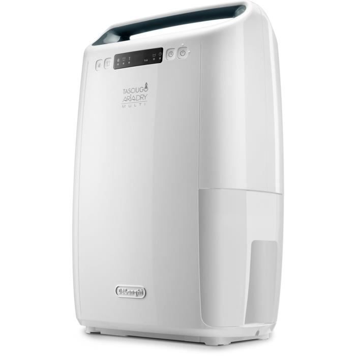 Deshumidificateur DELONGHI - DEXD216RF - Fonction buanderie - Débit d'air 125 m3/h - Capacité 2,1 L