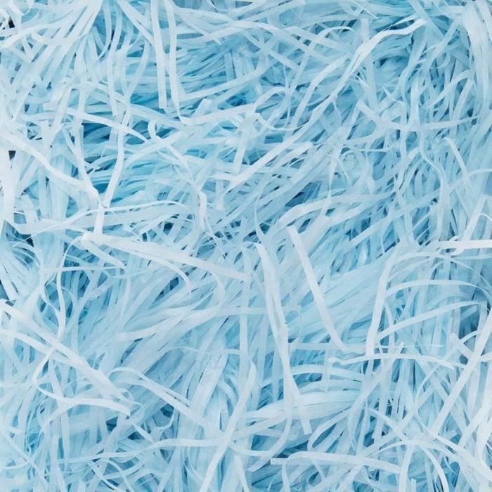 Bleu 100g Papier Déchiqueté Raffia Shredded Papier Kraft Remplissage Matériau de remplissage