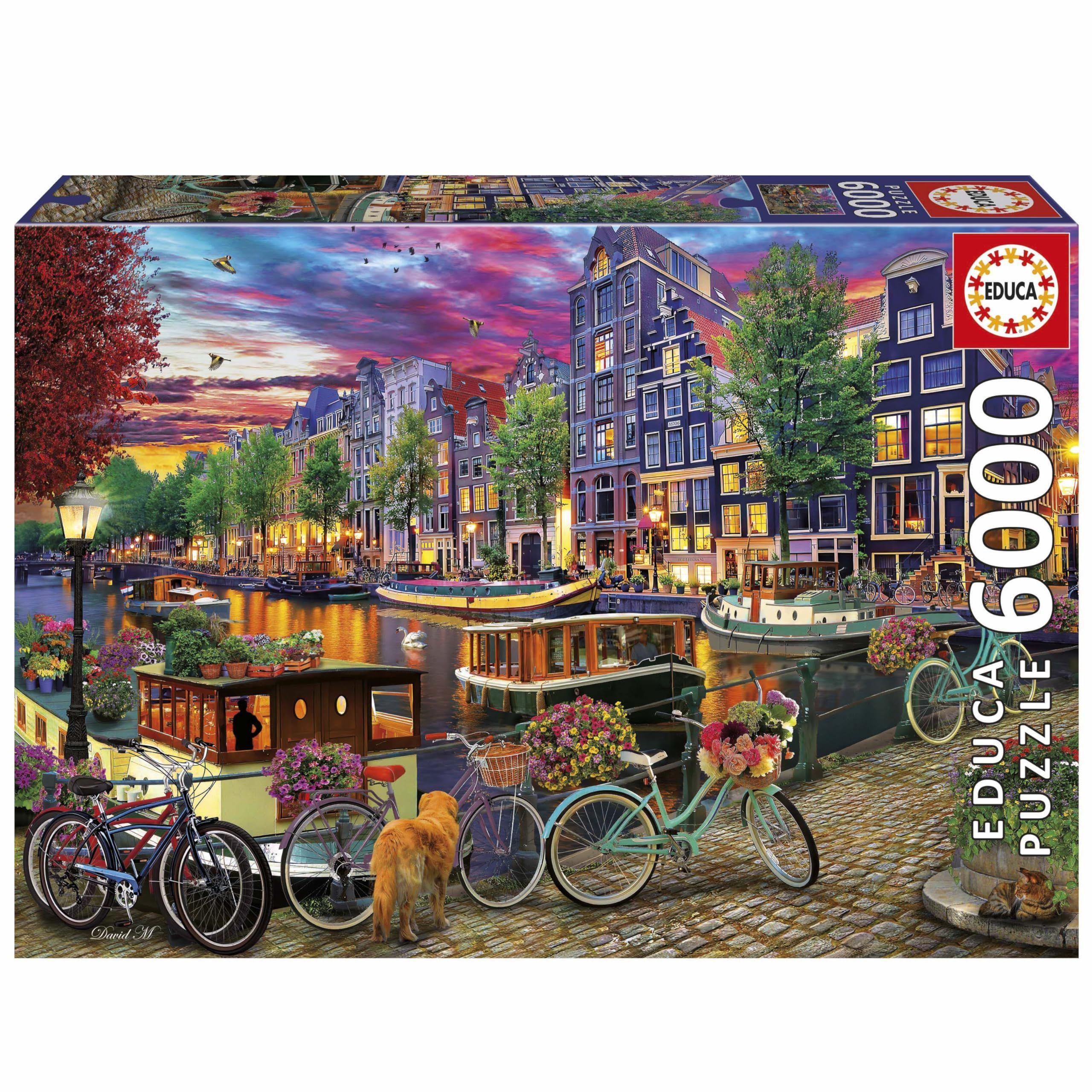 Puzzle EDUCA Vélos à Amsterdam 6000 pièces 156 x 107 cm À partir de