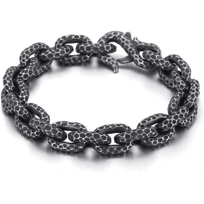 UEIOAVL Bracelets Pour Homme, Lot De 2 Bracelets Pour Homme à Maillons