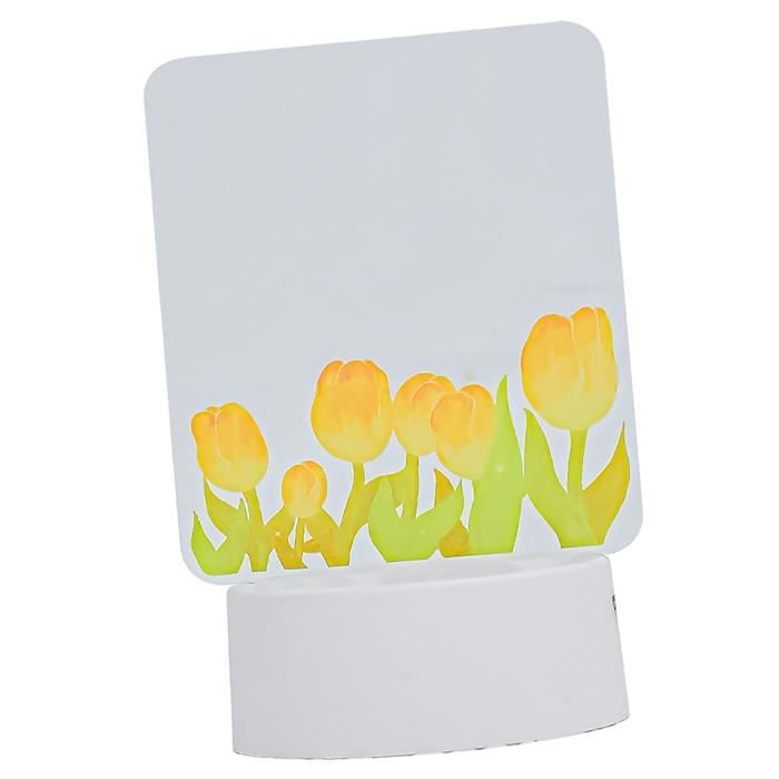 Tableau Mémo LED 30x20 Cm Transparent - Tableau Lumineux Acrylique Avec Support Réglable Et 7 Stylos