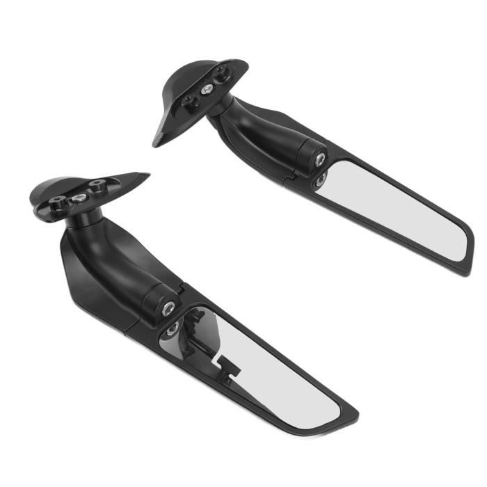 Rétroviseurs Moto Ronds 8 Mm - Paire Gauche/droite - Finition Galvanisée - Réglables Pour Une Meilleure Visibilité - Installation Facile - 3