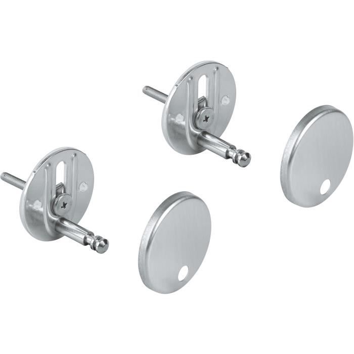 Set de fixation pour abattant GROHE Bau Ceramic Métal