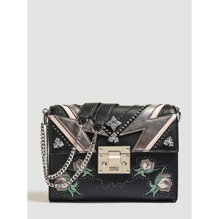 Guess Sac bandouli re femme ALBA LF718321 Couleur Noir