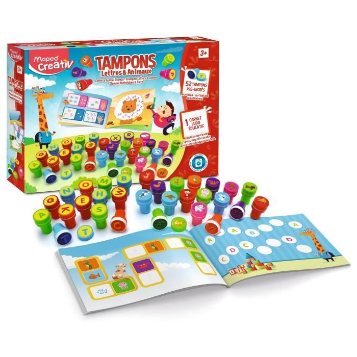 CUTULAMO Tampon Alphabet Jeu de tampons en Bois Jeu de tampons pour Enfants pour Les Amateurs d/'artisanat