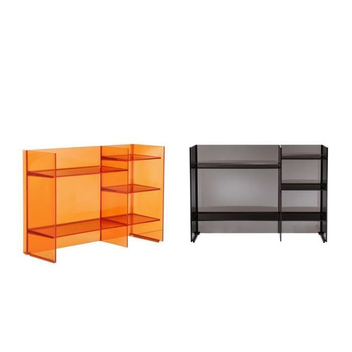 Kartell SOUNDRACK tablettes empilables, gris 09910FU Cdiscount Jardin