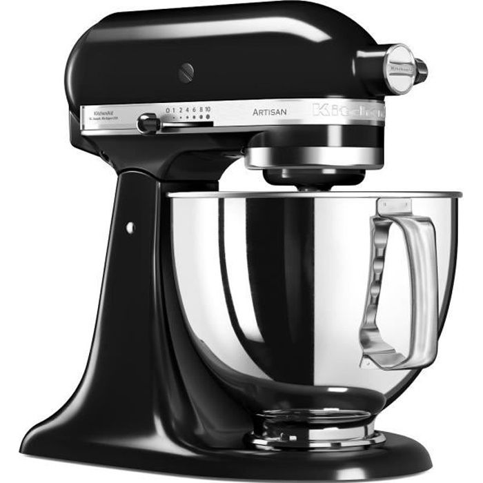 Robot pâtissier KITCHENAID 5KSM125EOB Artisan - Noir Onyx