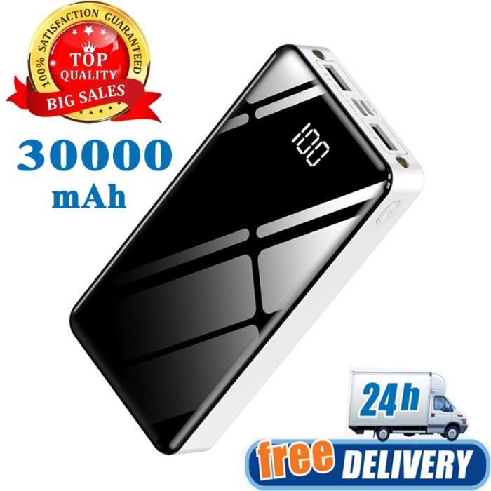 KREKCO®Batterie Externe portable 50000mah charge rapide power bank, batterie  chargeur mobile pour tous les téléphones - Noir - Cdiscount Téléphonie