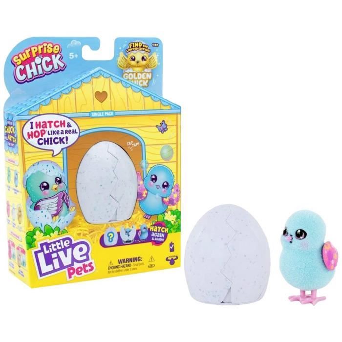 Meilleurs prix pour Jouet interactif - LITTLE LIVE PETS - Surprise Chick Blue - Oiseau exotique - Plastique - Intérieur