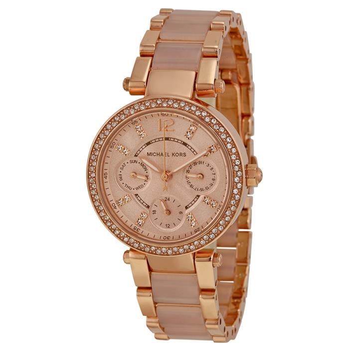 Montre femme sales michael kors rose