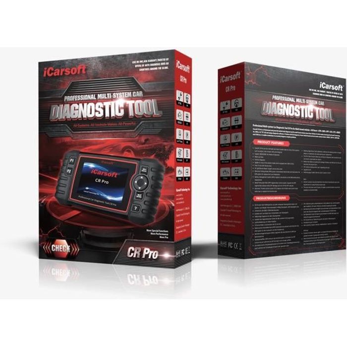 iCarsoft CR PRO - Valise Diagnostique Multimarque Pro tout système