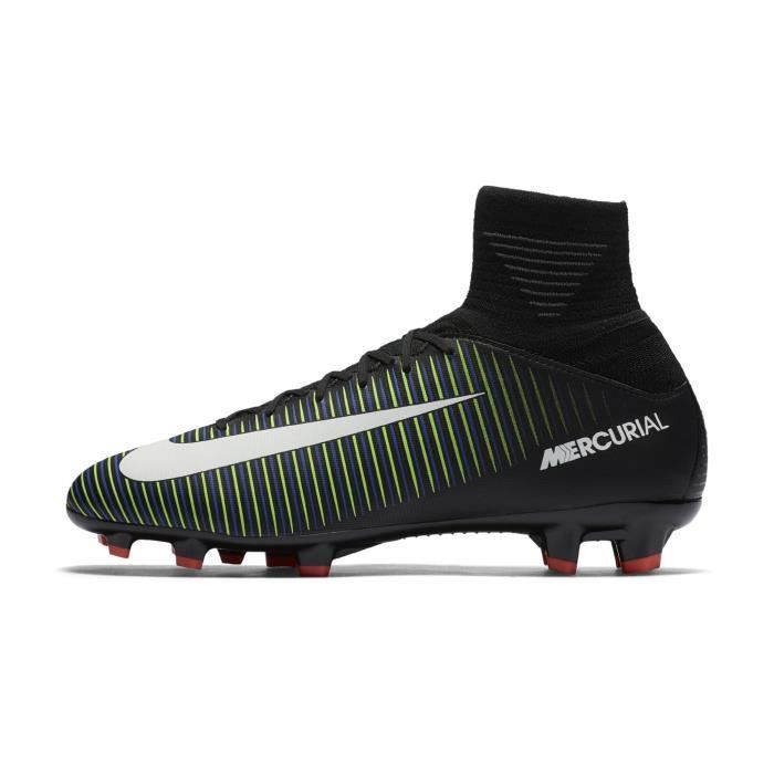 تنانير ميدي Chaussures football Nike Mercurial Superfly V FG Noir/Vert Junior ... تنانير ميدي