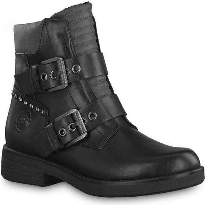 NEUF!!! Marco tozzi Femmes Bottes Bottines Noir rv Facile Doublure