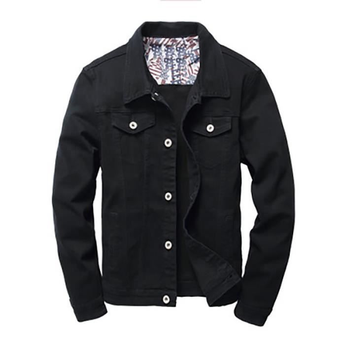 Veste Décontractée Femme – Coupe Large – Revers Contrastés – Boutons – Printemps/été – Confort Assuré