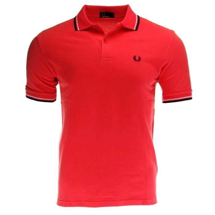 polo fred perry rouge