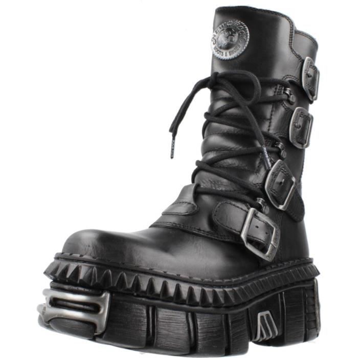 Chaussure New Rock Modèle Mwalls373 S10 - Coleur Noir Noir - Cdiscount ...