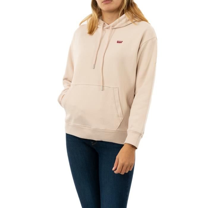 Sweat levis standard hoodie sepia rose Rose Cdiscount Sport