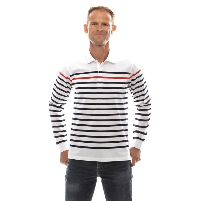 Polo best sale marinière homme
