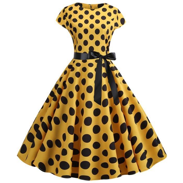 Robe Balançoire Chantilly Années 50 - Style Rockabilly Avec Volants, Taille S, Occasion Très Bon état