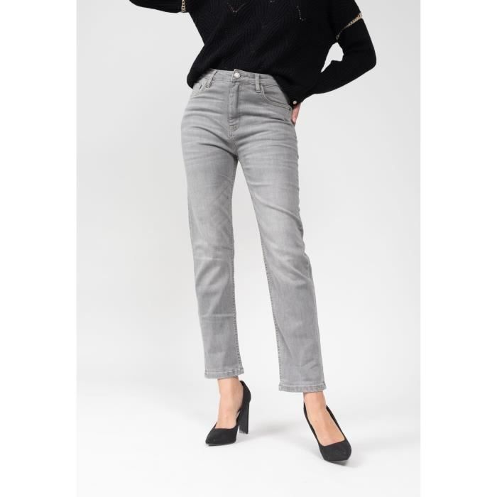 Pantalon jeans femme Deeluxe miria - gris - 36