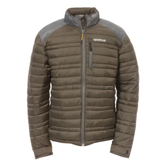 Blouson defender matelassé Caterpillar - Vert Armée