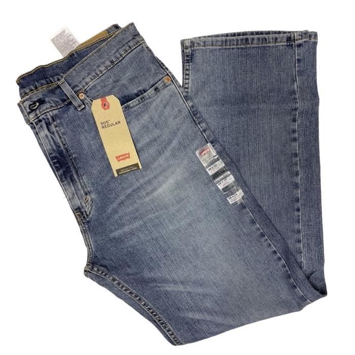 Levi's 505 Regular Fit Jeans Light Wash Homme BLUE - Cdiscount Prêt-à-Porter