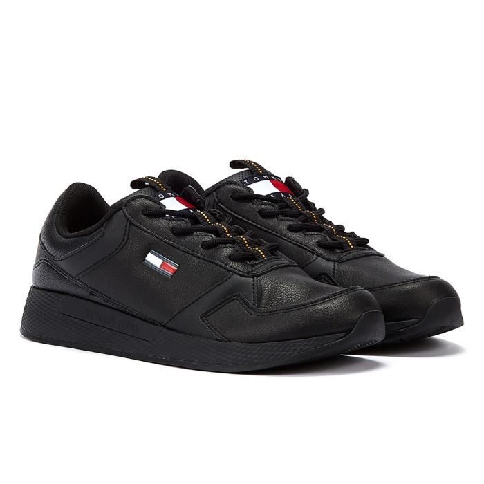 Tommy Jeans Flexi Runner Baskets Noires Pour Hommes EU 42 Noir Cdiscount Chaussures