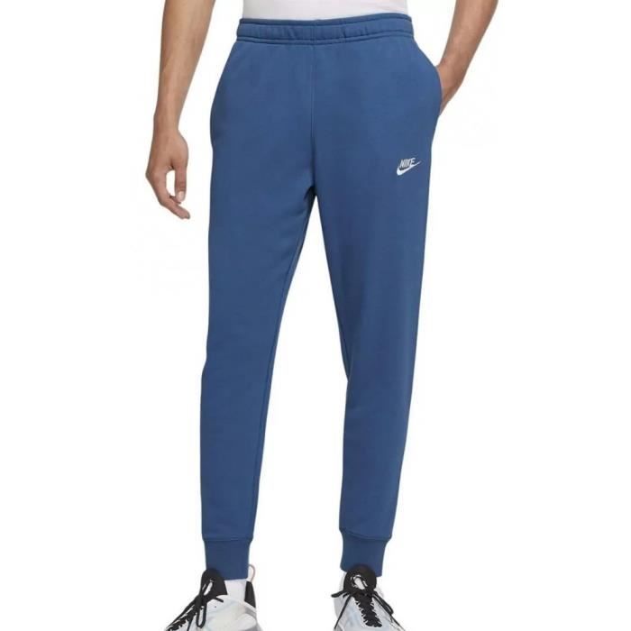 Jogging Homme Nike Club - Bleu - Coupe classique - Ceinture élastique - Poches latérales