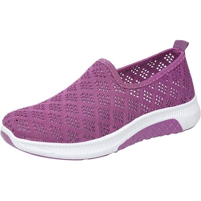 Baskets Enfant Unisexe Respirantes - Chaussures De Sport Légères, Antidérapantes - Pour école, Randonnée, Jeu - Taille 36, Scratch