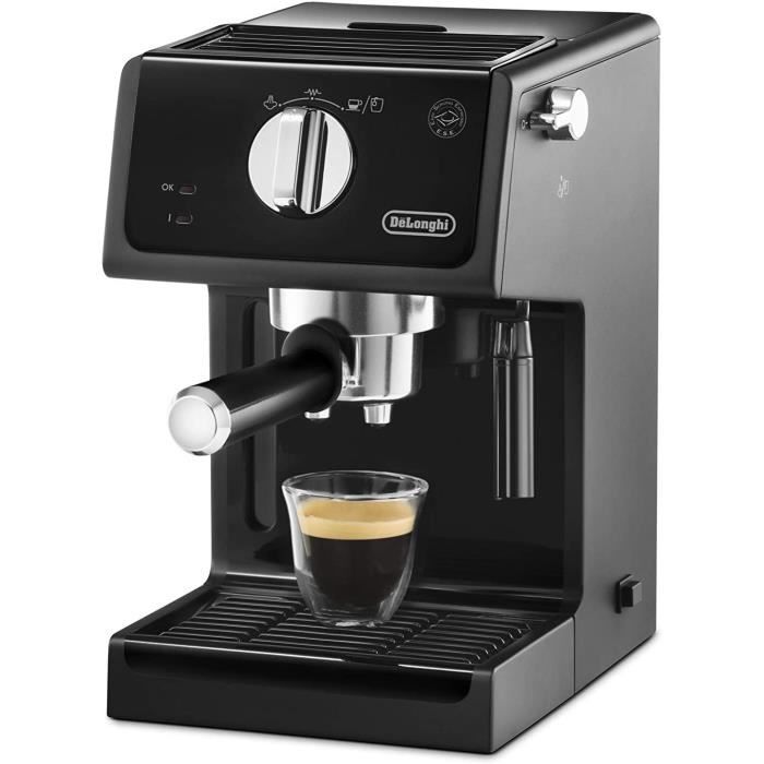 Machine à expresso ECP 31.21,Porte-filtre avec finition aluminium,Buse de mousse de lait,1 ou 2 tasses Espresso,De'Longhi Convient