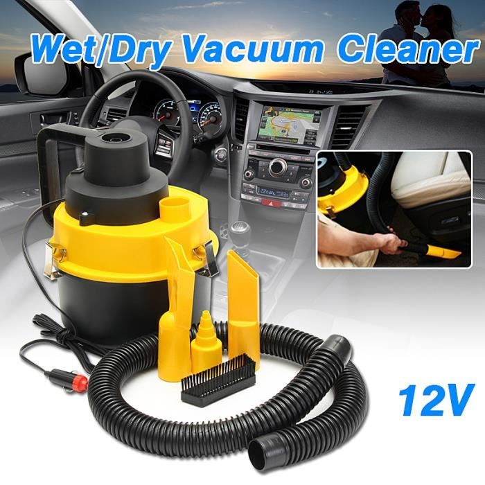 12V Aspirateur VCA Humide/ Sec Portable Turbo Poussiere Voiture Auto Camping car