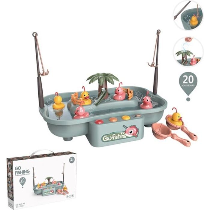 Jouets de bain Montessori pour enfants Jeux de pêche pédagogique
