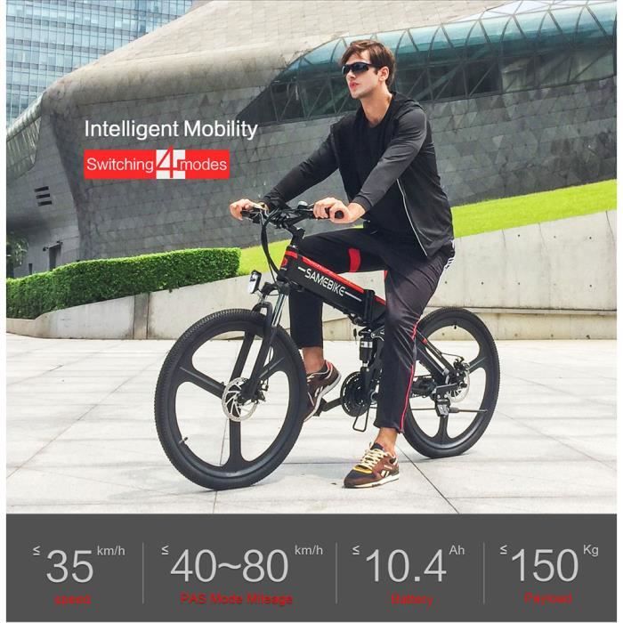 Expedie d Allemagne SAMEBIKE LO26 Velo electrique Pliante 48V 350W Moteur 3 Modes 26 Pouces Batterie Au Lithium Cdiscount Sport