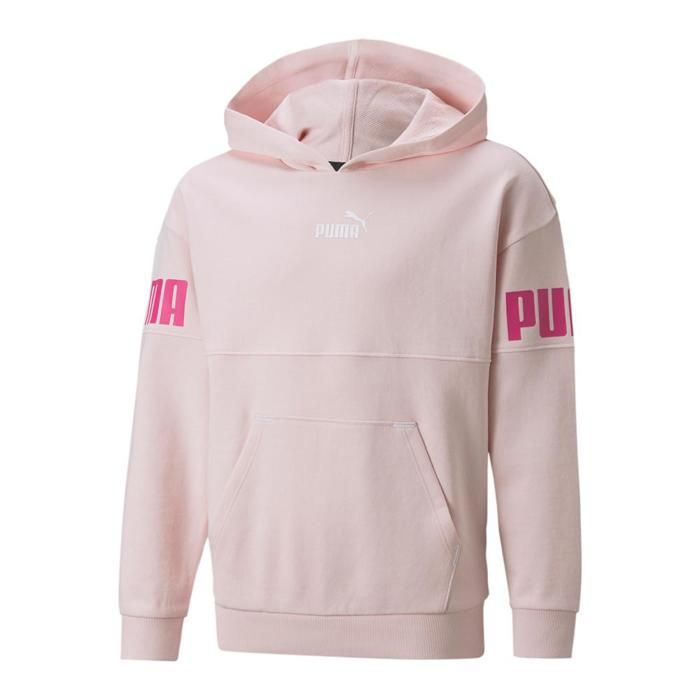 Sweatshirt fille Puma Power Colorblock - rose - 14 ans