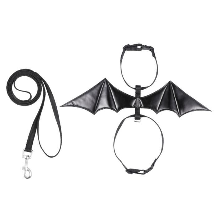 1 Pc Chauve Souris Conception Laisse Pour Animaux De Compagnie Grandes Ailes Sangle De Poitrine De Chat Pour Costume Ensemble Cdiscount