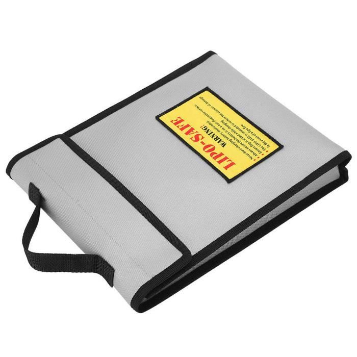 ENGPOW Sac De Batterie Résistant Au Feu Jusqu'à 2000°F - Protection Lipo Grande Capacité 45x20x15cm