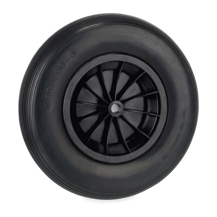 Relaxdays Roue De Brouette Avec Axe 4.80 4.00-8, Pneumatique, Jante En - 2