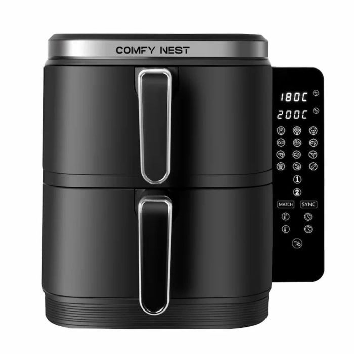 Friteuse Air Fryer double panier verticale 11 L 2800 W Comfy Nest CN-06177 - Noir - Comfy nest