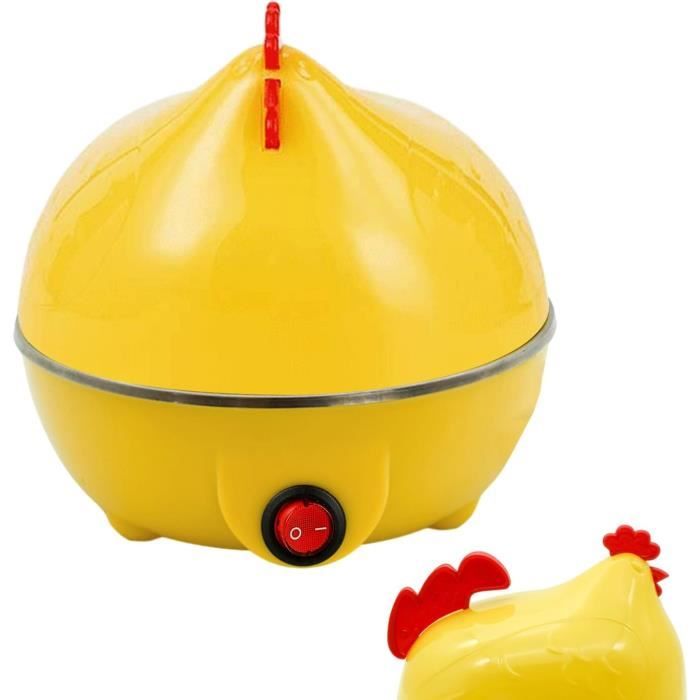 Pocher À Œufs,Chaudière À Œufs Électrique En Forme De Poulet, Capacité De 7 Œufs Cuiseur À