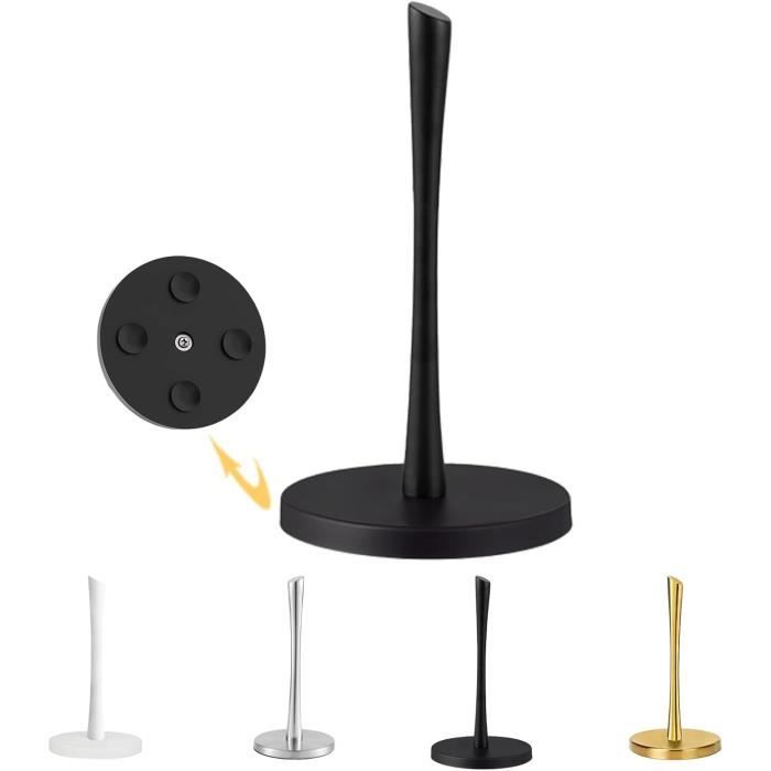 Porte-essuie-tout Deiss Pro - Support Pour Rouleaux De Cuisine - Fixation Adhésive Ou Vis - Noir - 12