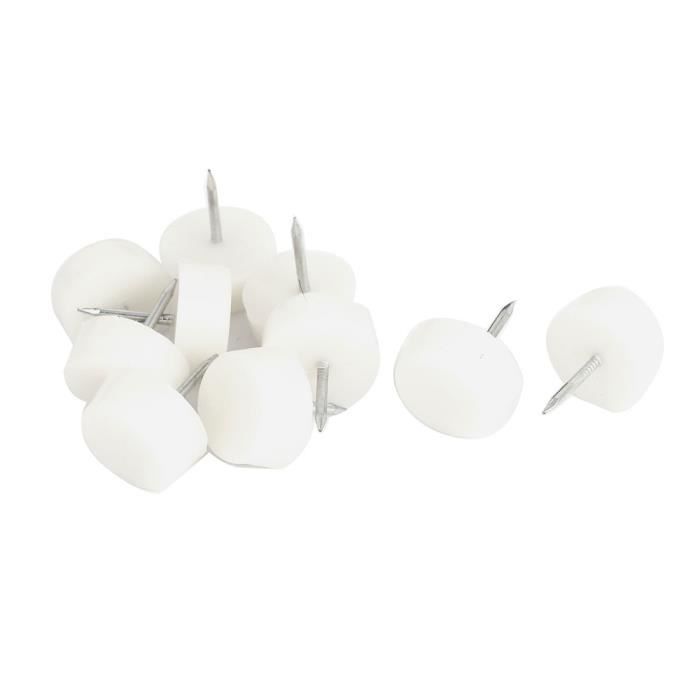 12 Patins De Chaise PTFE 30x30x5.5mm - Pieds Glissants Pour Meubles, Neufs Uxcell